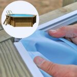 Liner compatible piscine blooma lunda 412 h120 cm - bleu - 75 / 100me