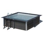 Liner uni gris pour piscine composite 3, 26m x 3, 26 m
