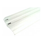 Margelle mtallique blanche 150x1400 mm - lot de 10