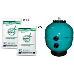 Pack vesubio 900mm 32m3 / h + vanne + verre co - filtrant