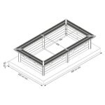 Piscine bois - azura 200 x 350 x h 71 cm