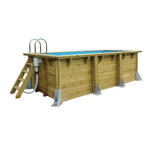 Piscine bois azura 250 x 450 cm x h 126 cm