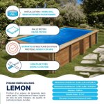 Piscine bois - lemon 375 x 200 x h. 68 cm