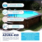 Piscine en bois ubbink azura 410 cm