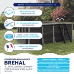 Piscine composite brehal 365 x 206 x h 125 cm