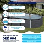 Piscine composite gr 664 x 386 x h 124 cm