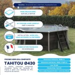 Piscine composite tahitou �430 x h 125 cm