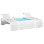 Piscine mariposa avec 2 transats - 282 x 219 x h. 60 cm