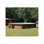 Piscine hors sol bois grenade 2 - 436 x 336 h117 cm