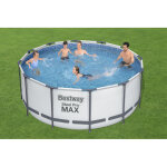 Piscine tubulaire bestway ronde  3, 96 x 1, 22 m steel pro max