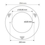 Projecteur led 252 blanc avec niche