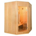 Sauna vapeur zen angulaire 3 � 4 places