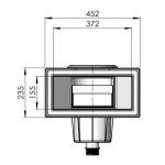 Skimmer easyline gris grand meurtrire (bton, liner)