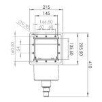 Skimmer pour piscines gre - 14, 6 x 14, 1 cm - gris Skimmer pour piscines gre - 14, 6 x 14, 1 cm - gris