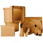 Skimmer pour piscines gre - 14, 6 x 14, 1 cm - marron