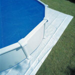 Tapis de sol pour piscine ovale 750 x 400 cm