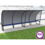 Abris de touche arriere aluminium 10 personnes sodex sport