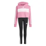 Ensemble de legging et sweatshirt  capuche fille adidas essentials tiberio 3 stripes