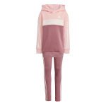 Ensemble legging et sweatshirt  capuche fille adidas tiberio 3 - stripes colorblock