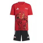 Ensemble t - shirt et short enfant adidas marvel iron - man