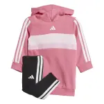 Ensemble sweatshirt � capuche et legging b�b� fille adidas essentials tiberio 3 - stripes fleece