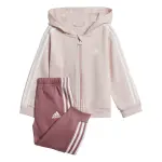 Ensemble sweatshirt  capuche zipp et jogging bb adidas essentials 3 - stripes