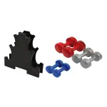 Kit paire halt�res 1kg, 2kgs, 3kgs + support halt�res sporti