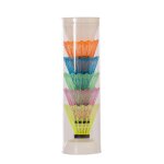 Lot de 6 volants de badminton en plastique softee Lot de 6 volants de badminton en plastique softee