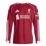 Maillot domicile manches longues liverpool fc 2025 / 26