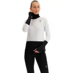 Maillot manches longues col roul femme macron run