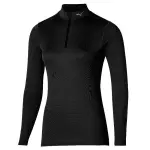 Maillot manches longues demi - zipp femme mizuno breath thermo mid weight
