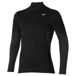 Maillot manches longues demi - zipp mizuno breath thermo merino wool