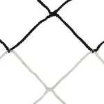 Paire de filets foot � 11 europ�en bicolore pp tress� 4mm simple maille 120 nid d'abeille sporti