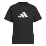 T - shirt femme adidas gingham big logo graphic