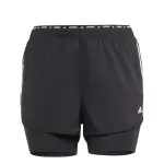 Short 2 en 1 femme adidas own the run 3 - stripes