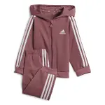 Survtement  capuche full zip en polyester bb adidas essentials three stripes shiny