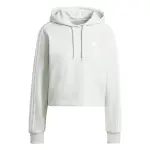 Sweatshirt  capuche court femme adidas essentials 3 - stripes