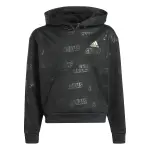 Sweatshirt  capuche fille adidas brand love gold debossed