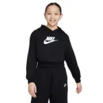 Sweatshirt � capuche fille nike club fleece crop hbr
