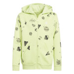 Sweatshirt  capuche full - zip enfant adidas brand love allover print
