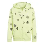 Sweatshirt  capuche full - zip enfant adidas brand love allover print