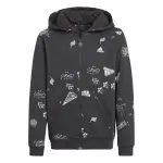 Sweatshirt � capuche full - zip enfant adidas brand love allover print