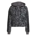 Sweatshirt � capuche full zip femme adidas animal french terry