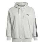 Sweatshirt � capuche full - zip femme adidas essentials 3 stripes