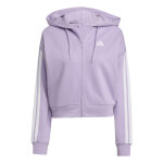Sweatshirt  capuche full zip femme adidas essentials 3 stripes