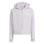 Sweatshirt  capuche zipp coton fille adidas future icons 3 - stripes