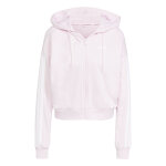 Sweatshirt  capuche zipp femme adidas essentials 3 - stripes
