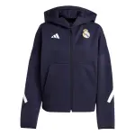 Sweatshirt � capuche zipp� femme real madrid z. n. e. anthem 2025 / 26