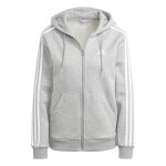 Sweatshirt full zip  capuche femme adidas essentials 3 - stripes