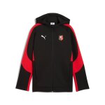 Veste de survêtement à capuche enfant stade rennais evostripe Veste de survêtement à capuche enfant stade rennais evostripe